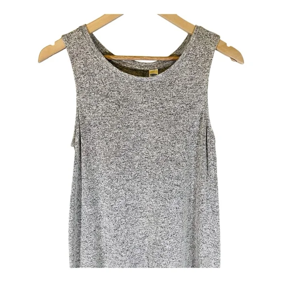 Old Navy Womens Tank Top M Medium Heather Gray & Black Soft Casual Athliesure - Picture 3 of 10